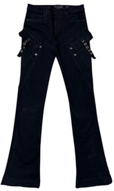 WAIMEA- Stacked Denim JET BLACK